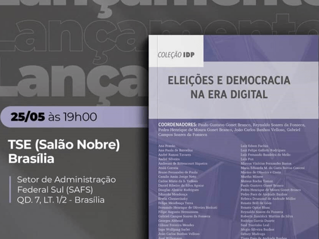 Ministros lançam livro sobre Democracia e Eleições